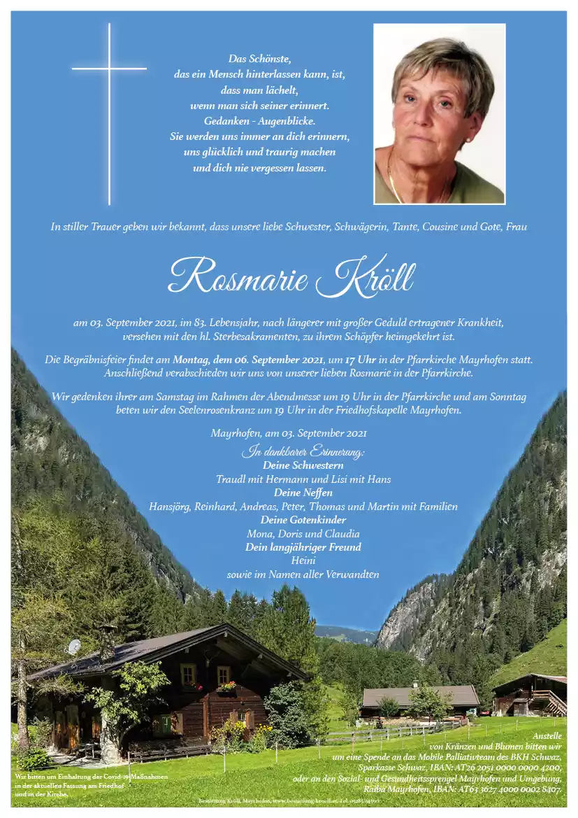 Parte von Rosmarie Kröll
